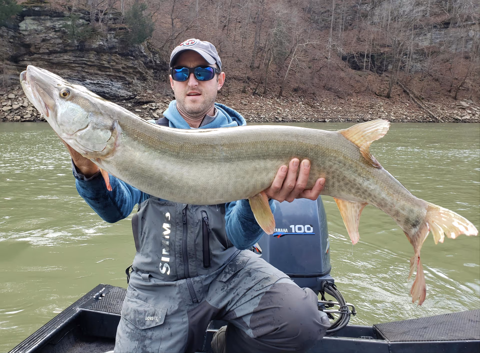 Angler holding a trophy fish